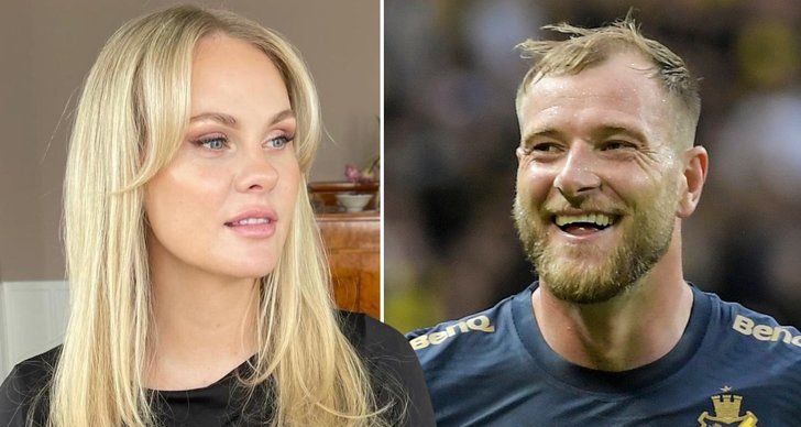 Sanna Guidetti visar upp bröllopslyckan med John