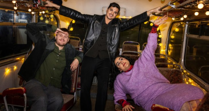 Klas Eriksson, Oscar Zia och Tina Mehrafzoon är årets programledare för "Musikhjälpen" 2022.