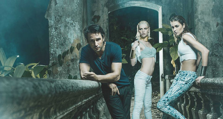 med modellerna Aline Weber och Ana Beatriz Barros