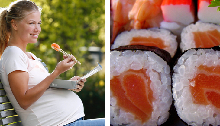 kan man äta sushi som gravid