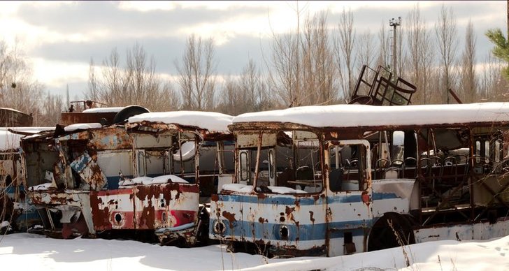 Bild från Tjernobyl som togs under 2018.