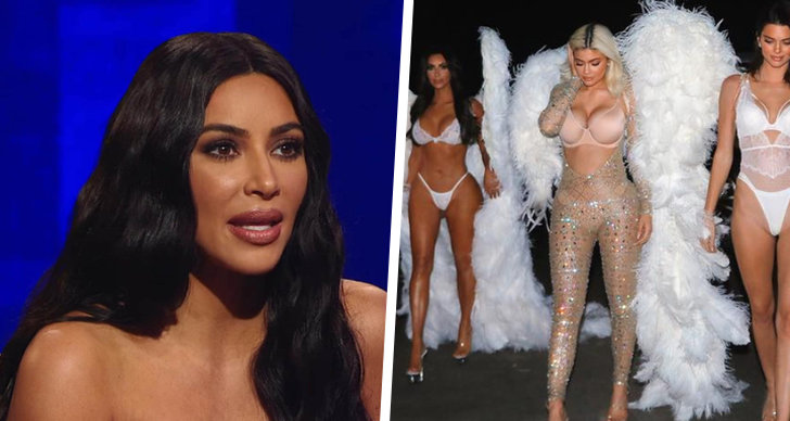 Kim Kardashian i en tv-show, Kim, Kylie och Kendall Jenner på Halloween