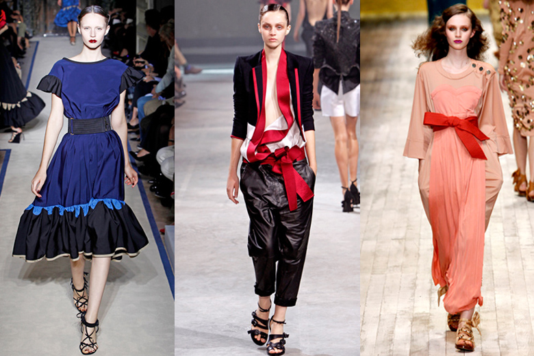 Här på catwalken för Yves Saint Lauren, Haider Ackermann och Sonia Rykiel.