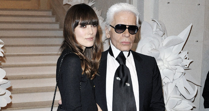 Keira Knightley och Karl Lagerfeld.