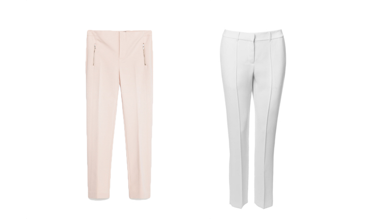 Byxor från Zara, ca 300 kr, VS byxor från Cos, ca 800 kr. Byxor från Zara, ca 300 kr, VS byxor från Cos, ca 800 kr.