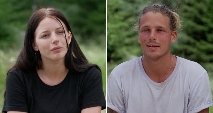 Julia Joelsson Boänges och Viktor Bergström från "Farmen" 2023.