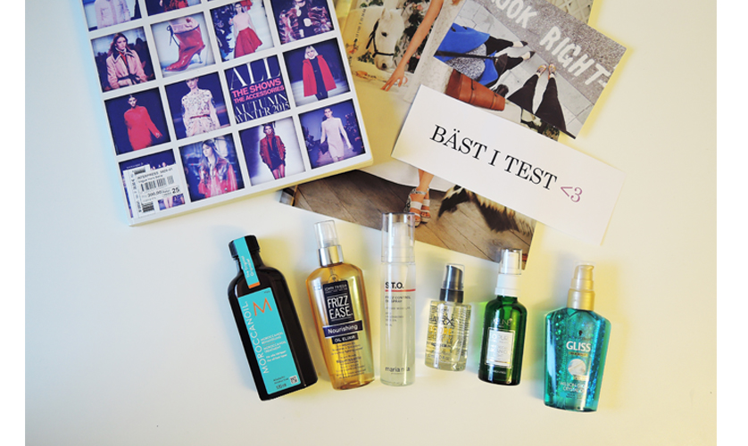 Bäst i test: Modette testar 6 stycken håroljor! Bäst i test: Modette testar 6 stycken håroljor!