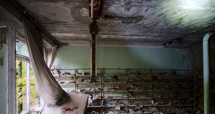 Bild från Tjernobyl som togs under 2018.